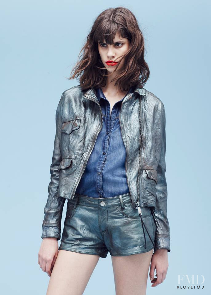 Antonina Petkovic featured in  the Diesel lookbook for Spring/Summer 2014