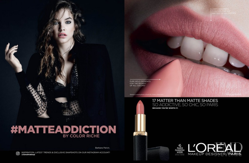 Barbara Palvin featured in  the L\'Oreal Paris Color Riche Matte Addiction  advertisement for Spring/Summer 2017