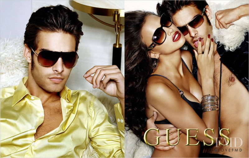 Irina Shayk featured in  the Guess Accessories advertisement for Spring/Summer 2009