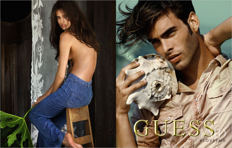 Irina Shayk featured in  the Guess advertisement for Spring/Summer 2008