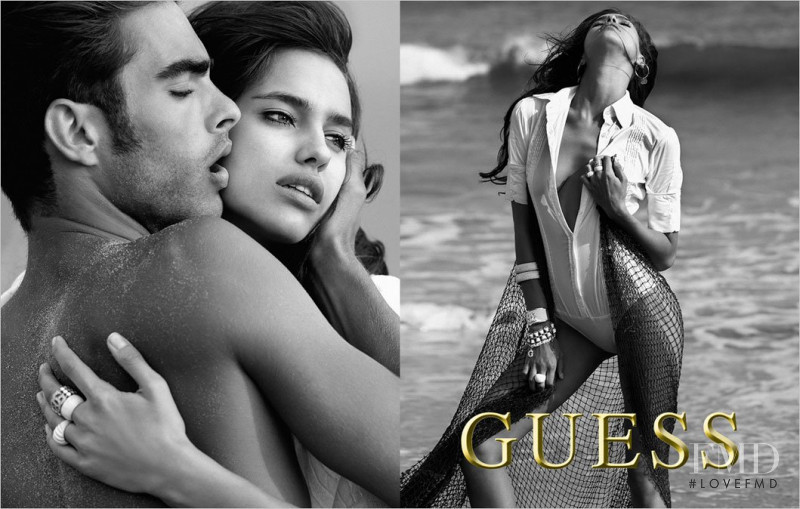 Irina Shayk featured in  the Guess advertisement for Spring/Summer 2008