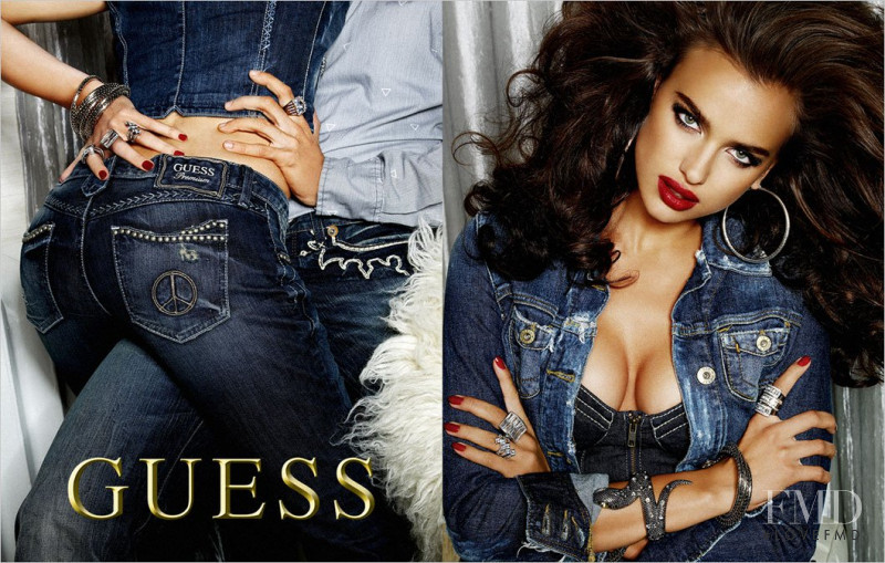 Irina Shayk featured in  the Guess advertisement for Spring/Summer 2009