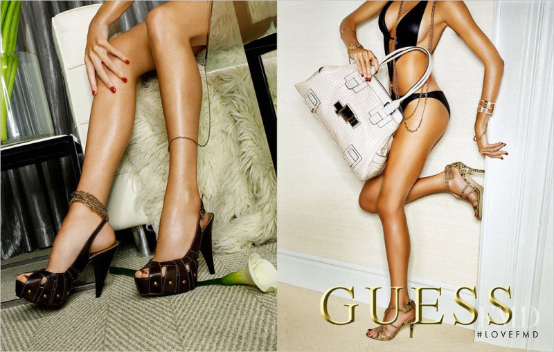 Irina Shayk featured in  the Guess Footwear advertisement for Spring/Summer 2009