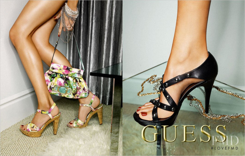 Irina Shayk featured in  the Guess Footwear advertisement for Spring/Summer 2009