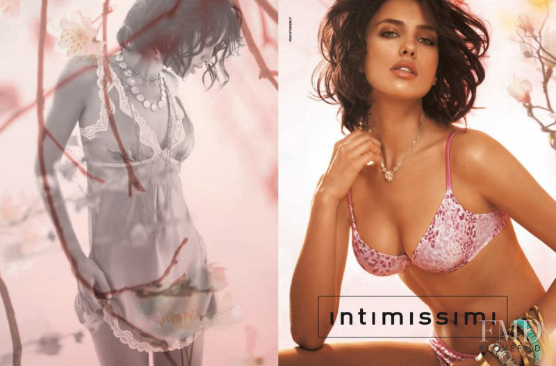Irina Shayk featured in  the Intimissimi advertisement for Spring 2008