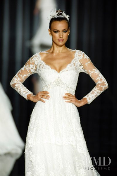 Irina Shayk featured in  the Pronovias fashion show for Spring/Summer 2011