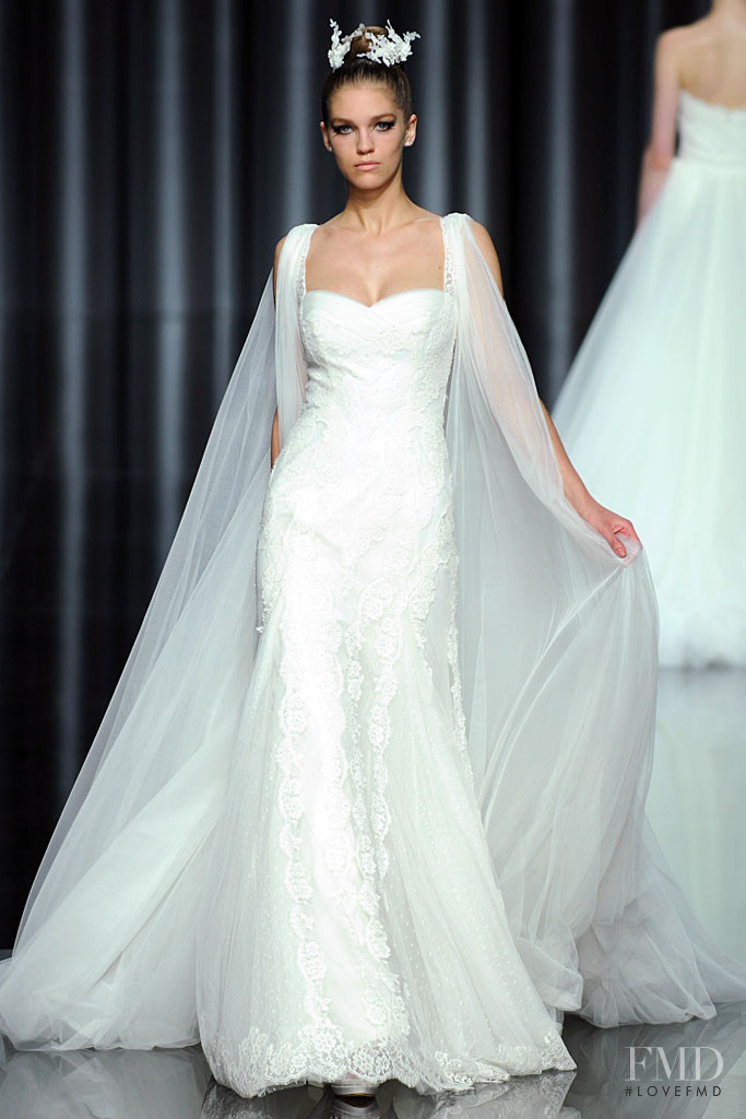 Samantha Gradoville featured in  the Pronovias fashion show for Spring/Summer 2011