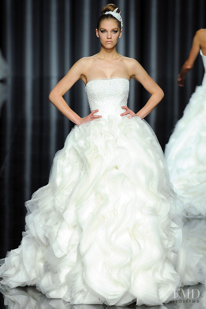 Samantha Gradoville featured in  the Pronovias fashion show for Spring/Summer 2011