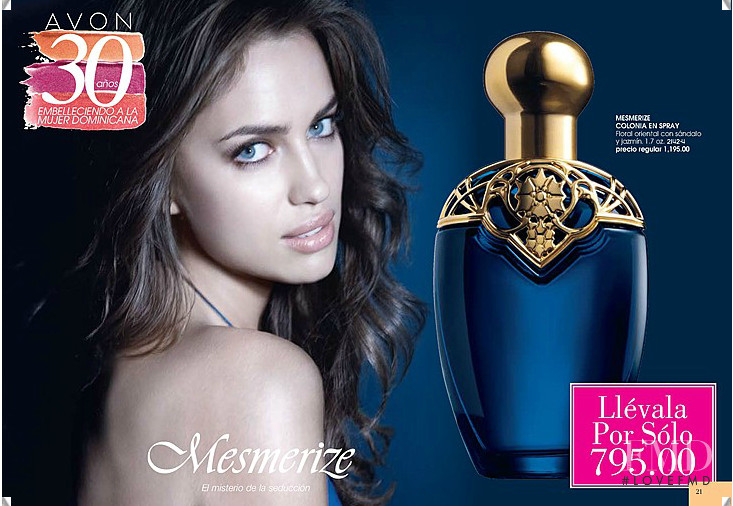 Irina Shayk featured in  the AVON advertisement for Autumn/Winter 2013