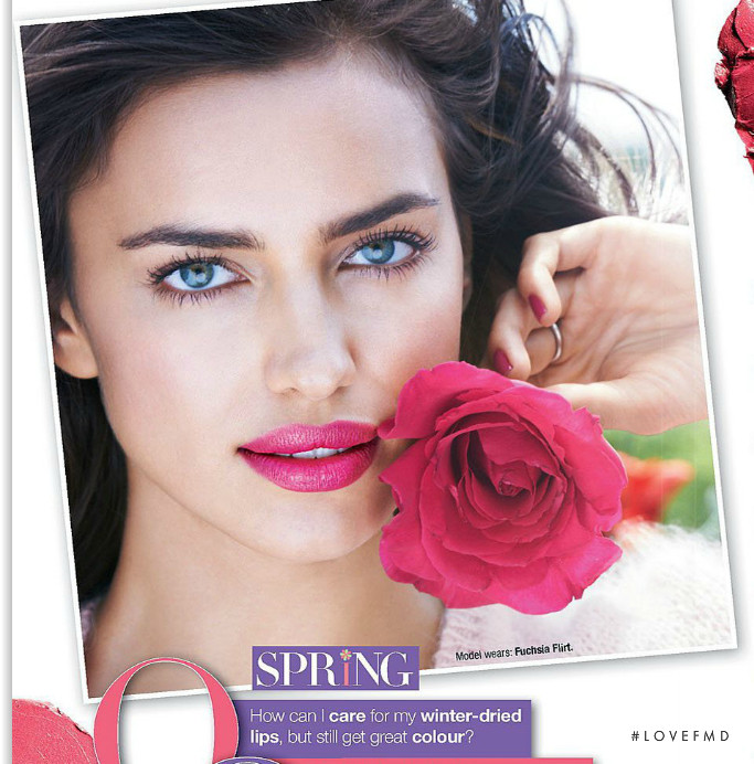 Irina Shayk featured in  the AVON advertisement for Autumn/Winter 2013