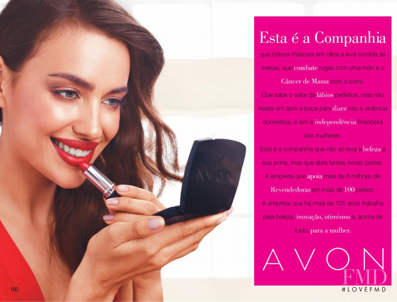 Irina Shayk featured in  the AVON catalogue for Autumn/Winter 2013