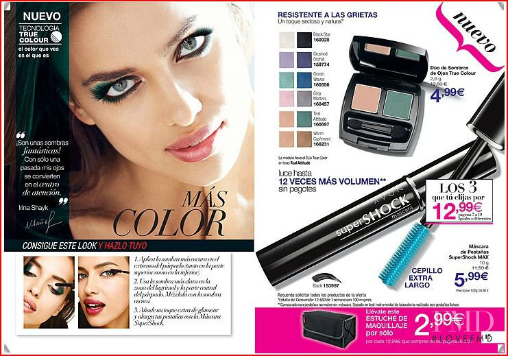 Irina Shayk featured in  the AVON catalogue for Autumn/Winter 2013