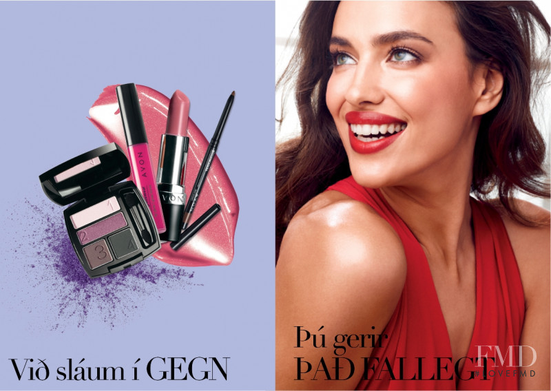 Irina Shayk featured in  the AVON catalogue for Autumn/Winter 2013