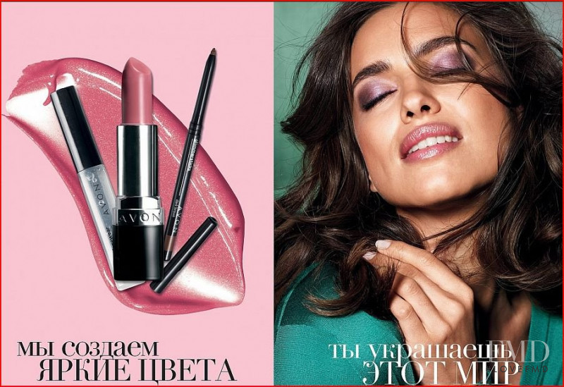 Irina Shayk featured in  the AVON catalogue for Autumn/Winter 2013