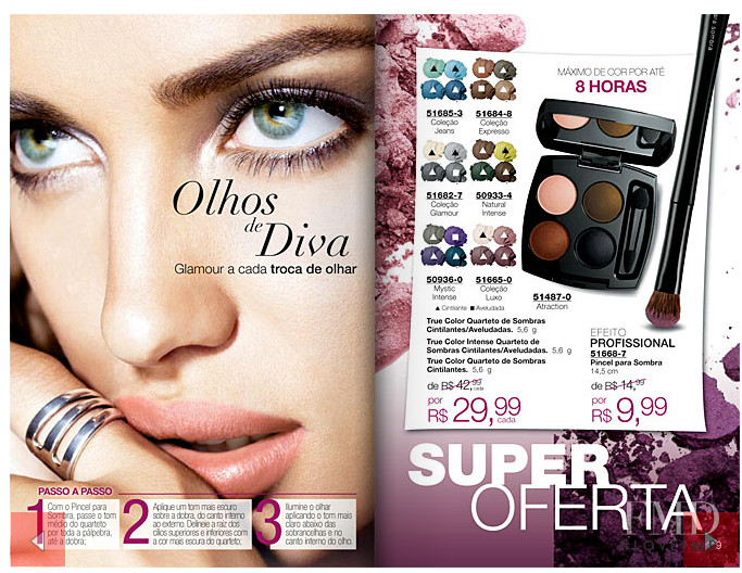 Irina Shayk featured in  the AVON catalogue for Autumn/Winter 2013