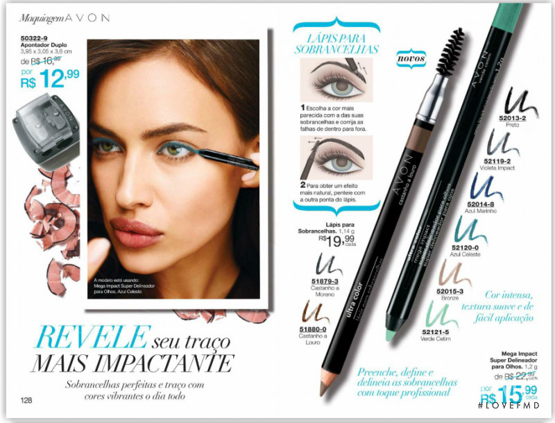 Irina Shayk featured in  the AVON catalogue for Autumn/Winter 2013