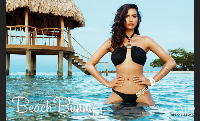Irina Shayk featured in  the Beach Bunny Signature Collection advertisement for Fall 2013