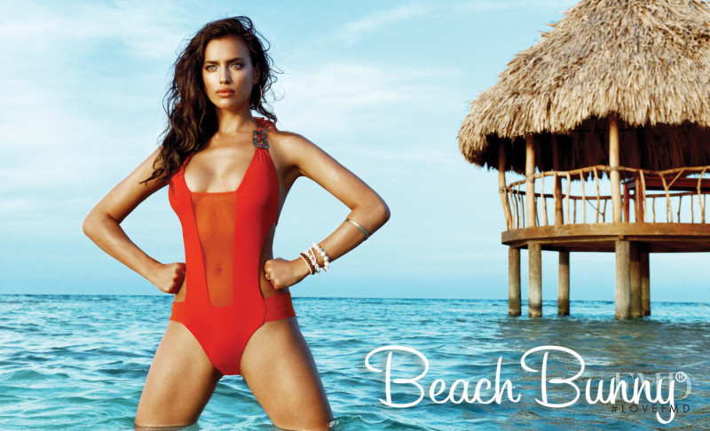 Irina Shayk featured in  the Beach Bunny Signature Collection advertisement for Fall 2013