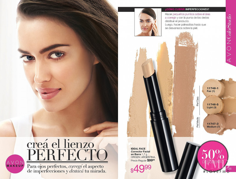 Irina Shayk featured in  the AVON catalogue for Spring/Summer 2014