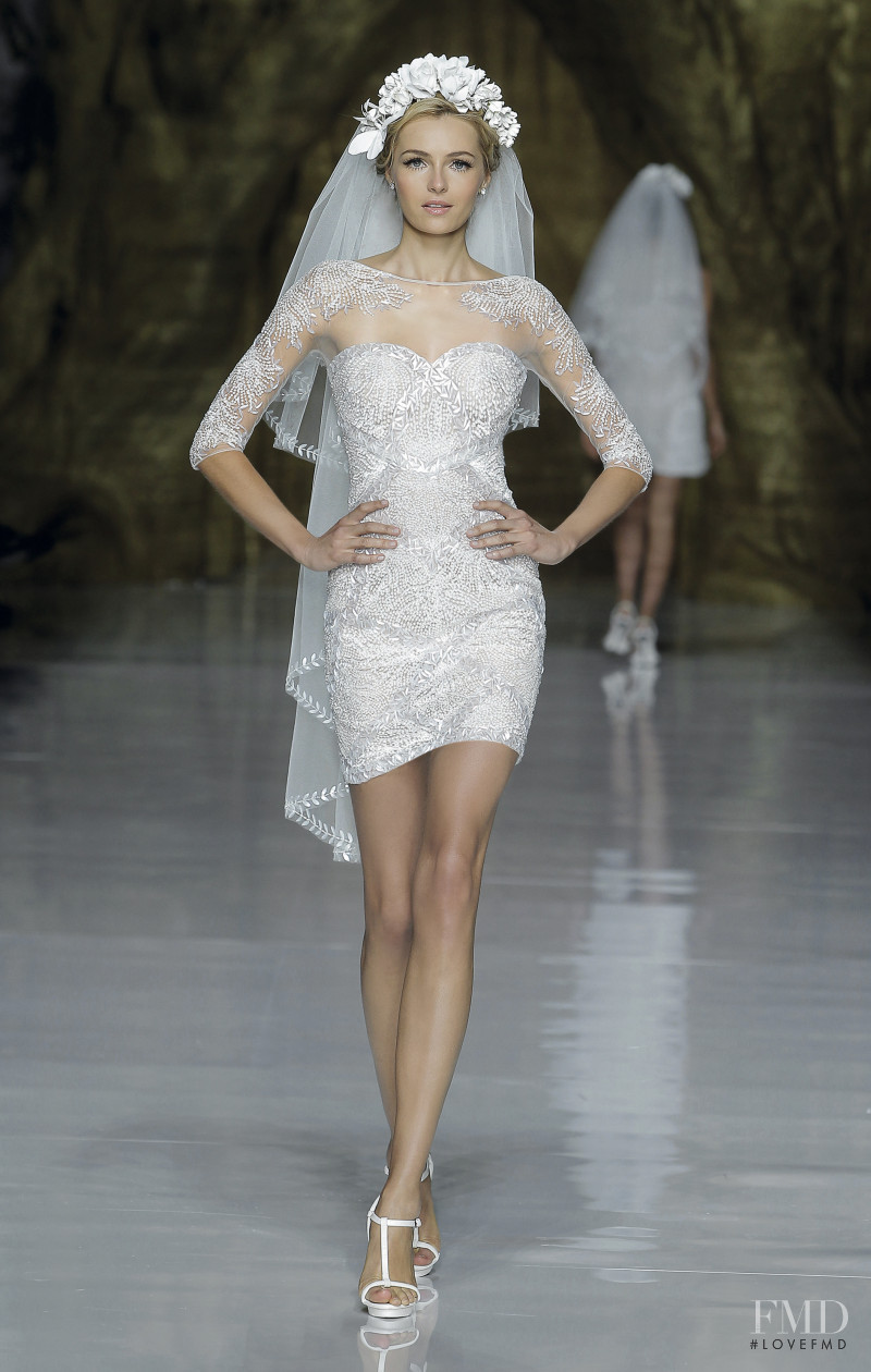 Valentina Zelyaeva featured in  the Pronovias First Love fashion show for Autumn/Winter 2014