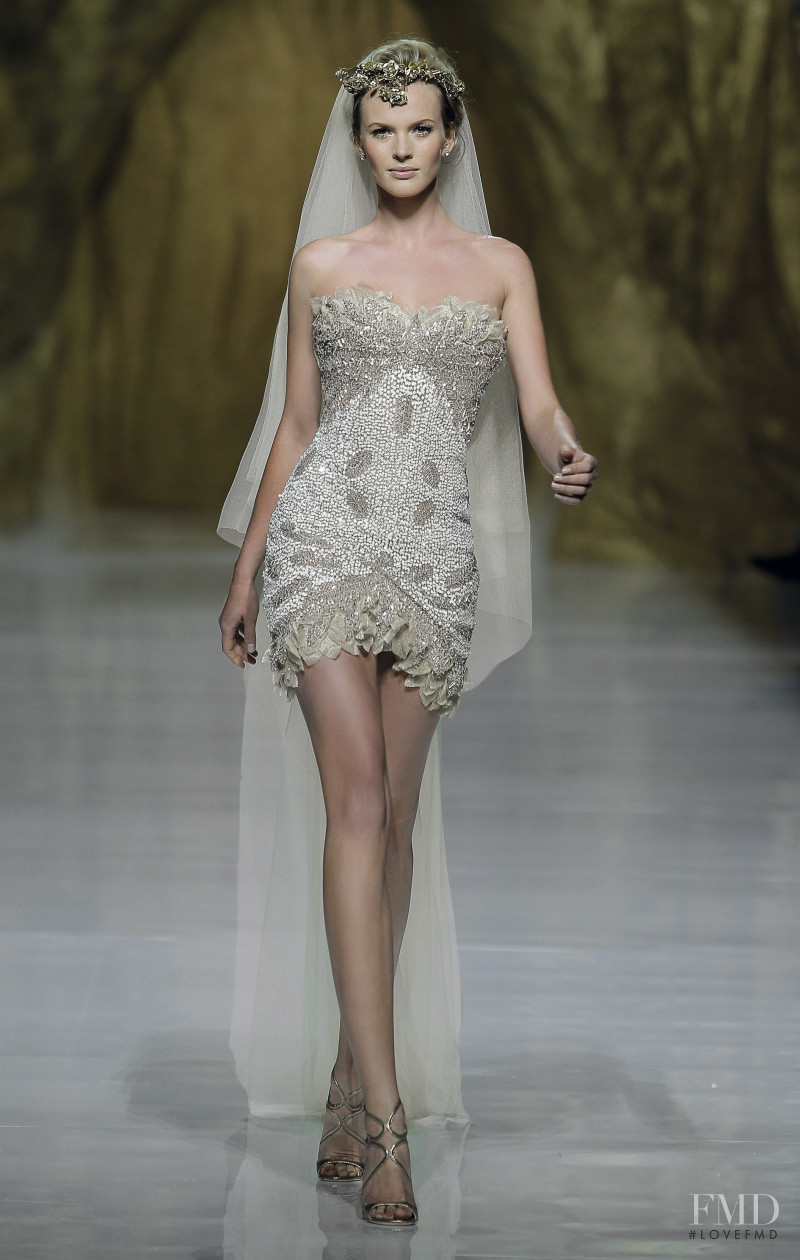 Anne Vyalitsyna featured in  the Pronovias First Love fashion show for Autumn/Winter 2014