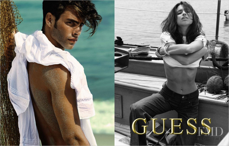 Irina Shayk featured in  the Guess advertisement for Spring/Summer 2012