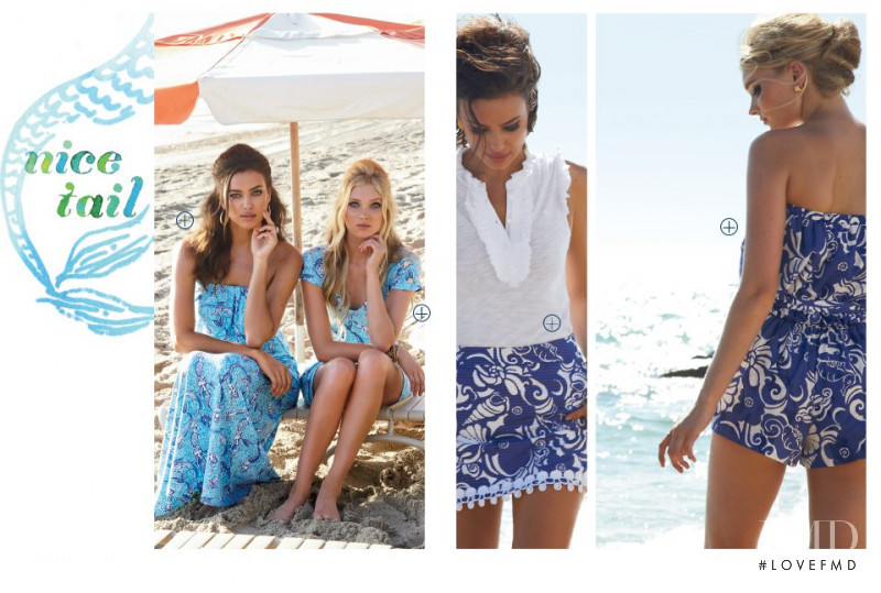 Irina Shayk featured in  the Lilly Pulitzer catalogue for Spring 2014