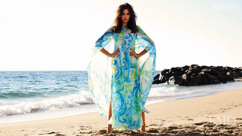 Irina Shayk featured in  the Lilly Pulitzer catalogue for Spring 2014