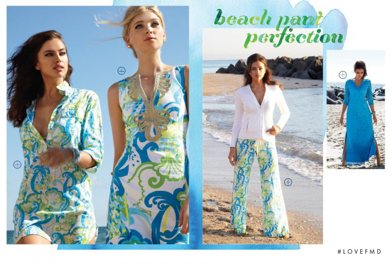 Irina Shayk featured in  the Lilly Pulitzer catalogue for Spring 2014