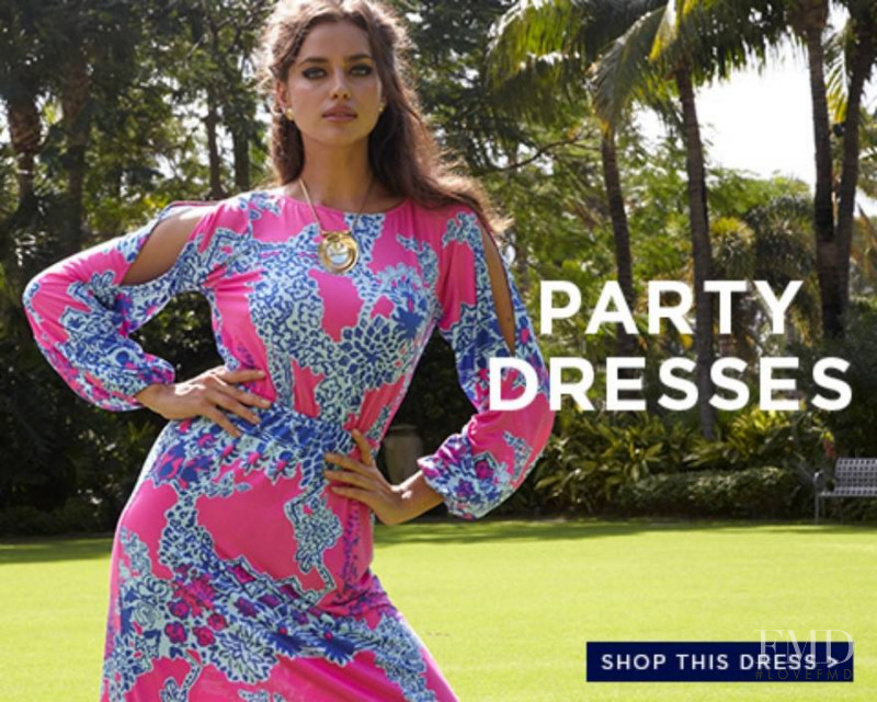 Irina Shayk featured in  the Lilly Pulitzer catalogue for Spring 2014