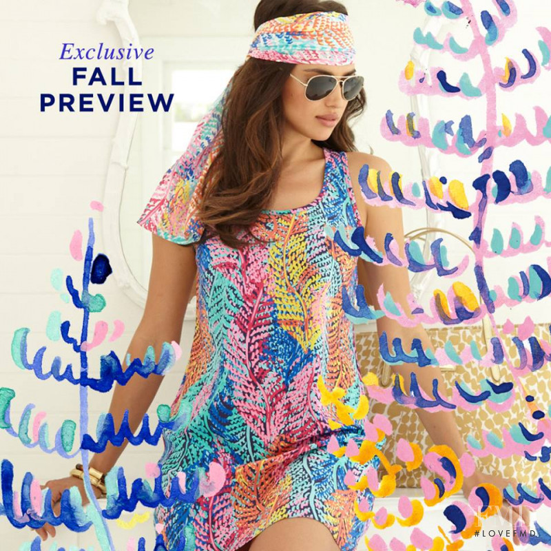 Irina Shayk featured in  the Lilly Pulitzer catalogue for Fall 2014