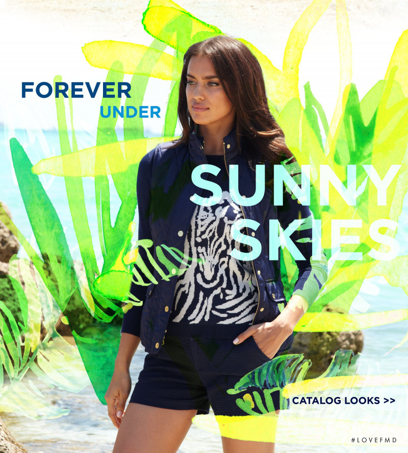 Irina Shayk featured in  the Lilly Pulitzer catalogue for Fall 2014