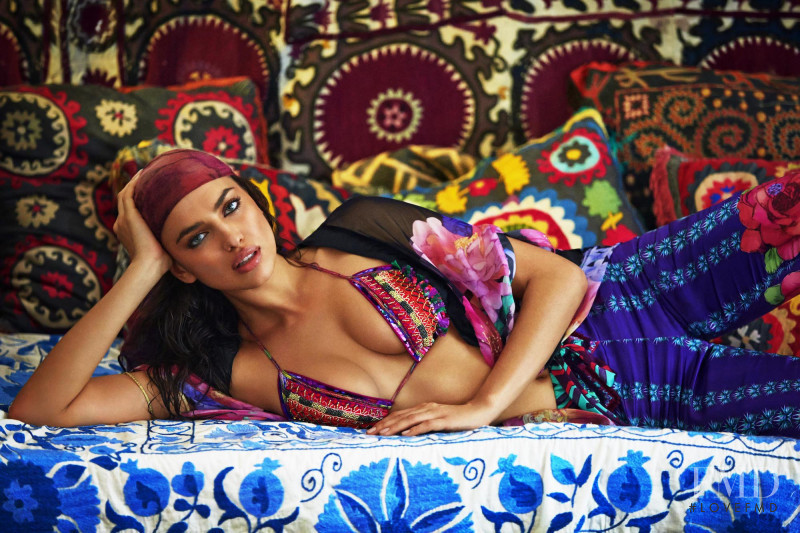 Irina Shayk featured in  the Agua Bendita Exotic Journey advertisement for Spring/Summer 2015