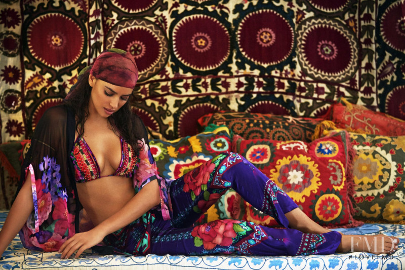 Irina Shayk featured in  the Agua Bendita Exotic Journey advertisement for Spring/Summer 2015