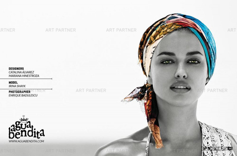 Irina Shayk featured in  the Agua Bendita Exotic Journey advertisement for Spring/Summer 2015