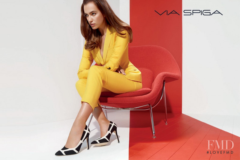 Irina Shayk featured in  the Via Spiga advertisement for Autumn/Winter 2014