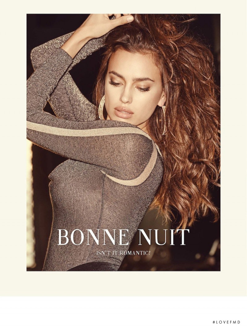 Irina Shayk featured in  the bebe advertisement for Fall 2014