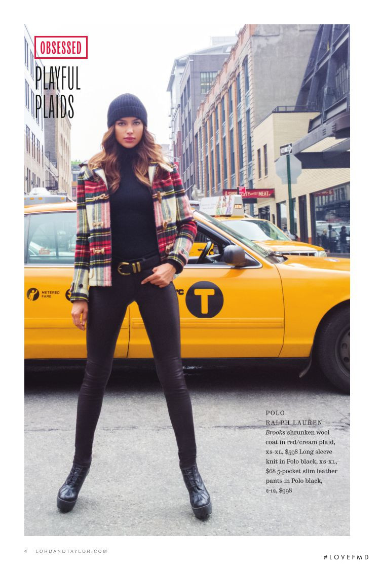 Irina Shayk featured in  the Lord & Taylor catalogue for Autumn/Winter 2014