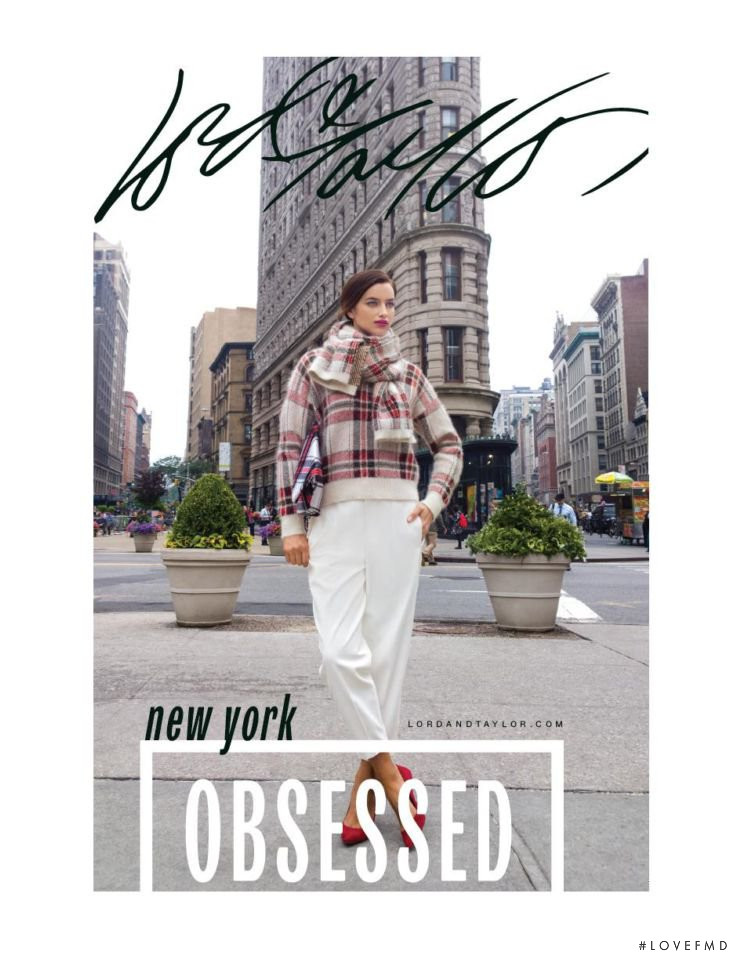 Irina Shayk featured in  the Lord & Taylor catalogue for Autumn/Winter 2014