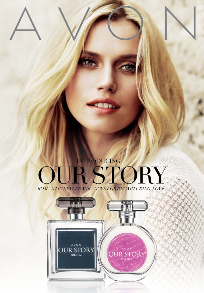 Cato van Ee featured in  the AVON catalogue for Autumn/Winter 2014