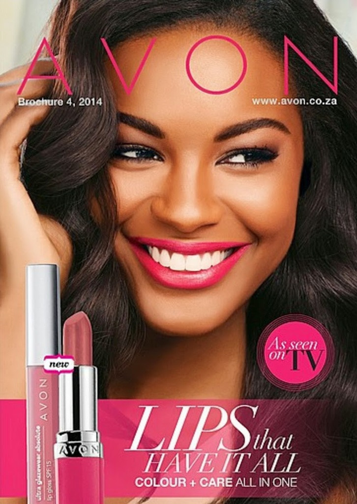 Sharam Diniz featured in  the AVON catalogue for Autumn/Winter 2014