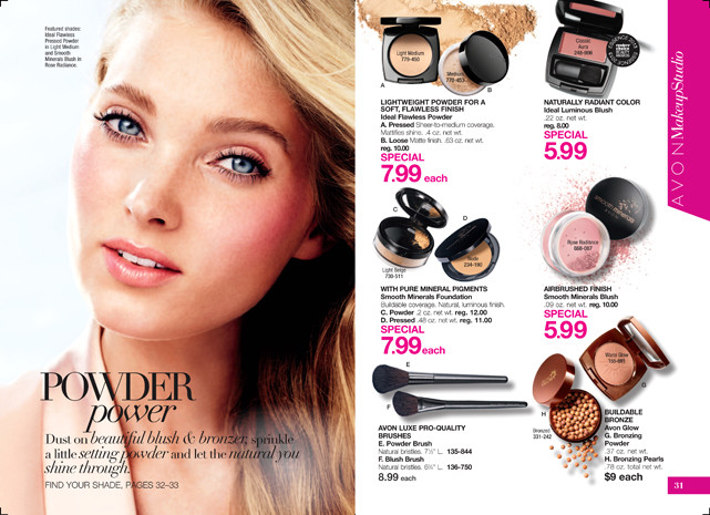 Elsa Hosk featured in  the AVON catalogue for Autumn/Winter 2014