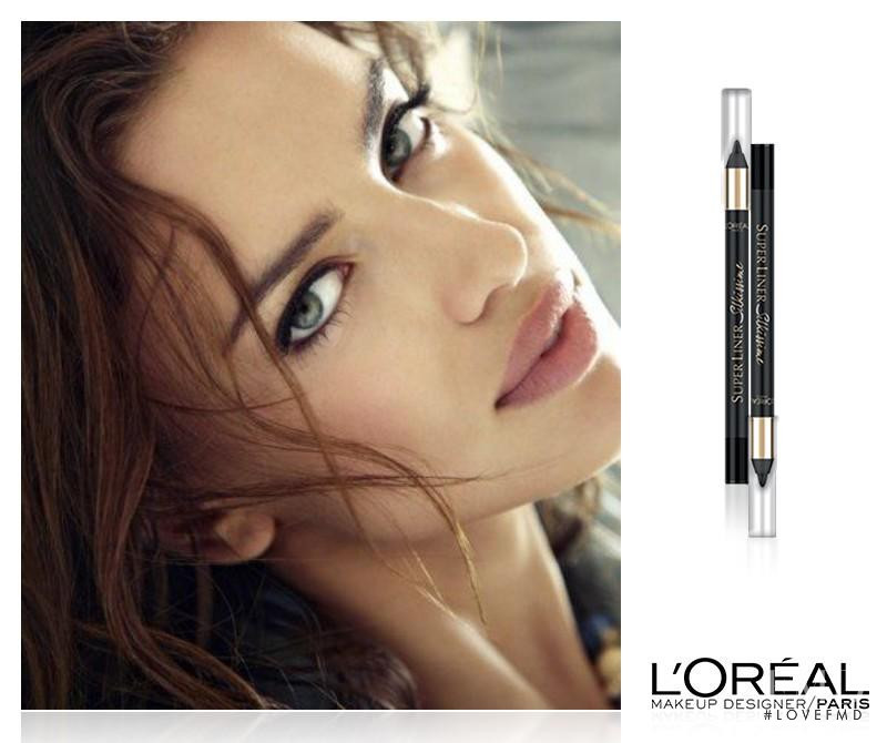 Irina Shayk featured in  the L\'Oreal Paris Make Up Designer advertisement for Spring/Summer 2015