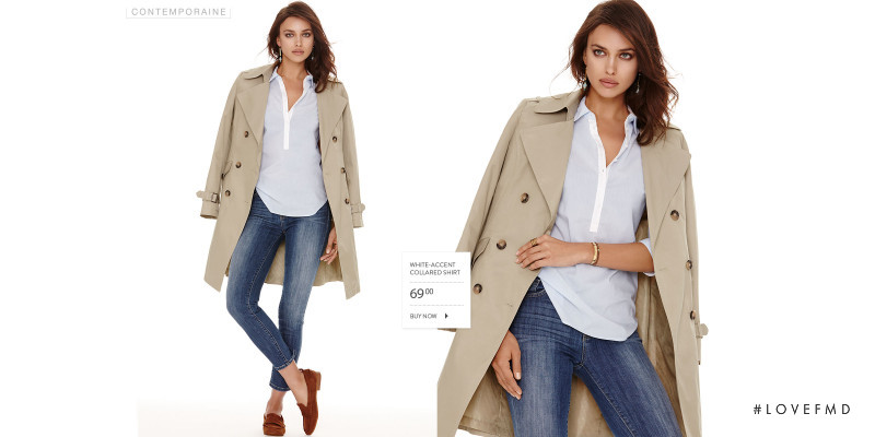 Irina Shayk featured in  the Simons - La Maison Simons lookbook for Spring/Summer 2015