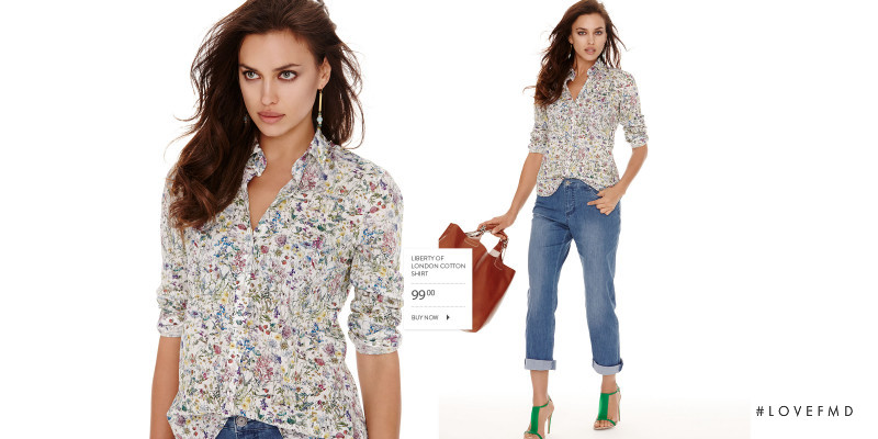 Irina Shayk featured in  the Simons - La Maison Simons lookbook for Spring/Summer 2015