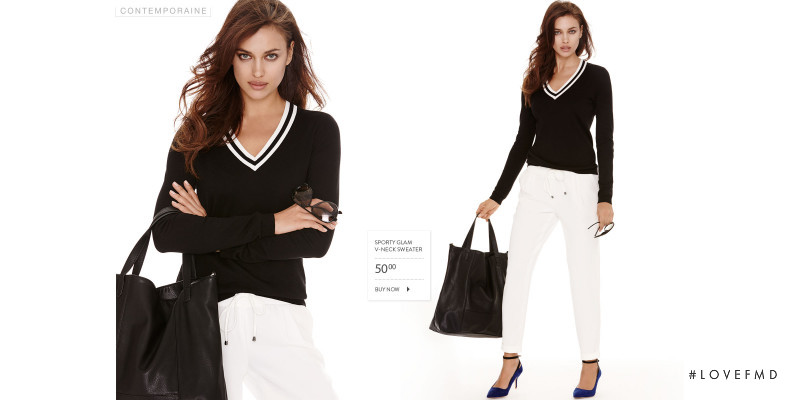 Irina Shayk featured in  the Simons - La Maison Simons lookbook for Spring/Summer 2015