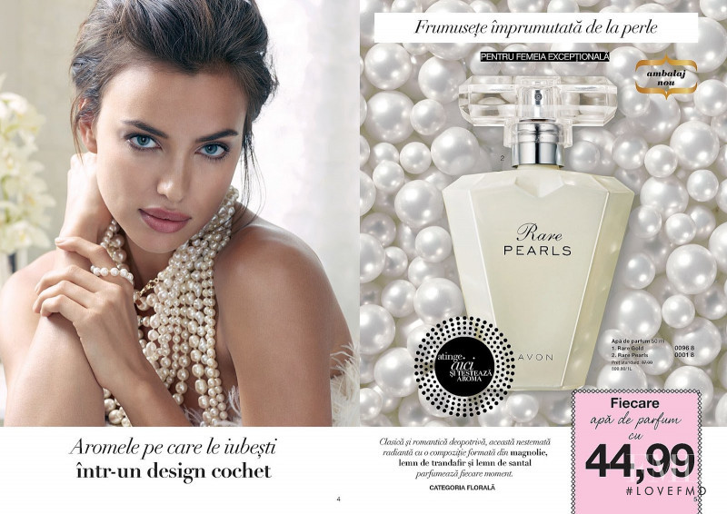 Irina Shayk featured in  the AVON catalogue for Autumn/Winter 2015