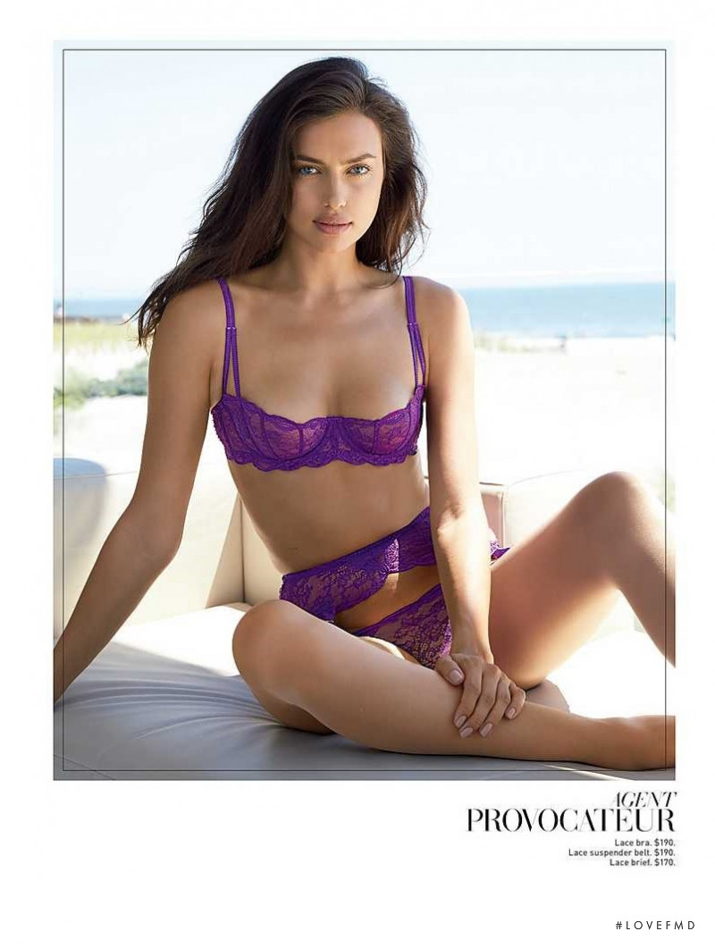 Irina Shayk featured in  the Saks Fifth Avenue Holiday Gifts catalogue for Holiday 2015