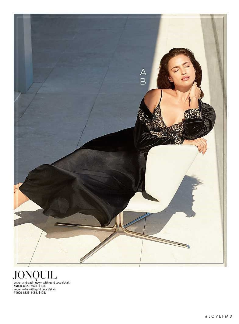 Irina Shayk featured in  the Saks Fifth Avenue Holiday Gifts catalogue for Holiday 2015