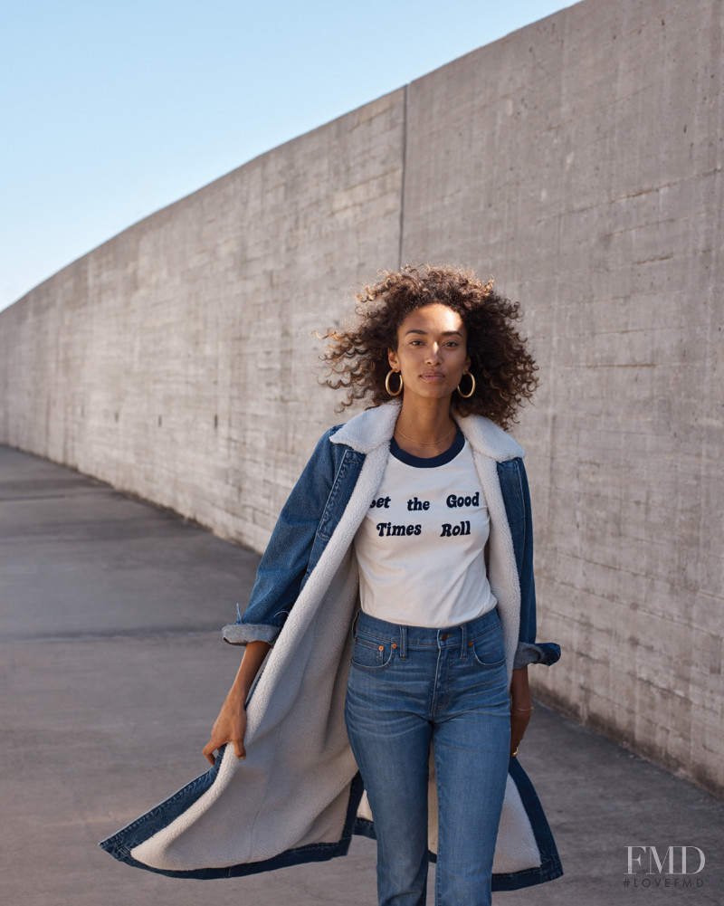 Anais Mali featured in  the Madewell lookbook for Spring 2018